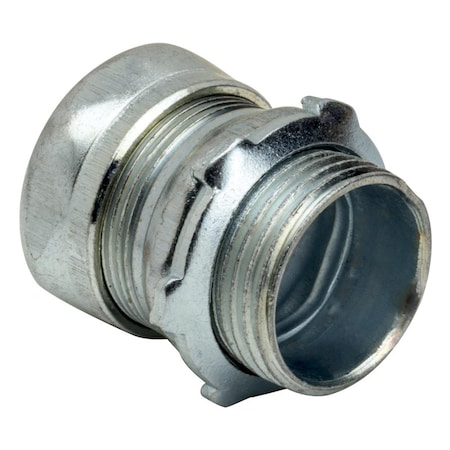 Southwire EMT Connector, 3 in, Compression, Steel, zinc plated 658S